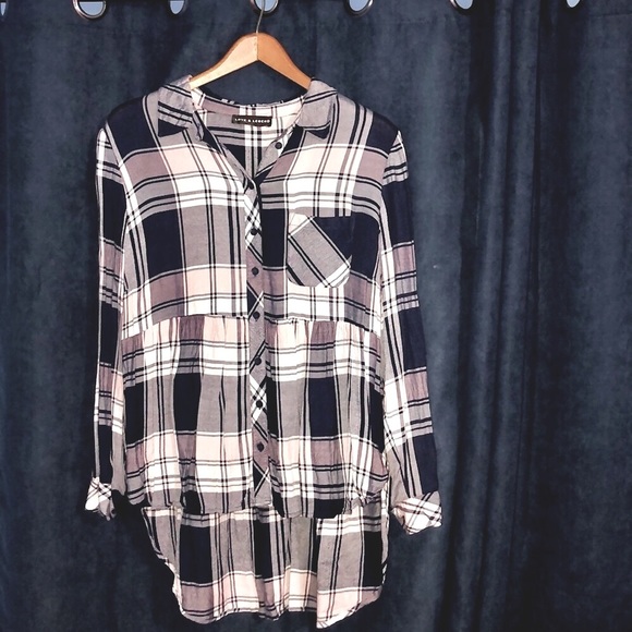 Love & Legend Addition Elle button up plaid shirt - Picture 2 of 5